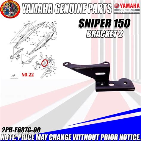 SNIPER 150 BRACKET 2 YGP GENUINE 2PV F172L 00 Shopee Philippines