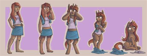 Com Pony Tf For Hanazelya By Fauvfox Comics Girls Furry Tf Pony