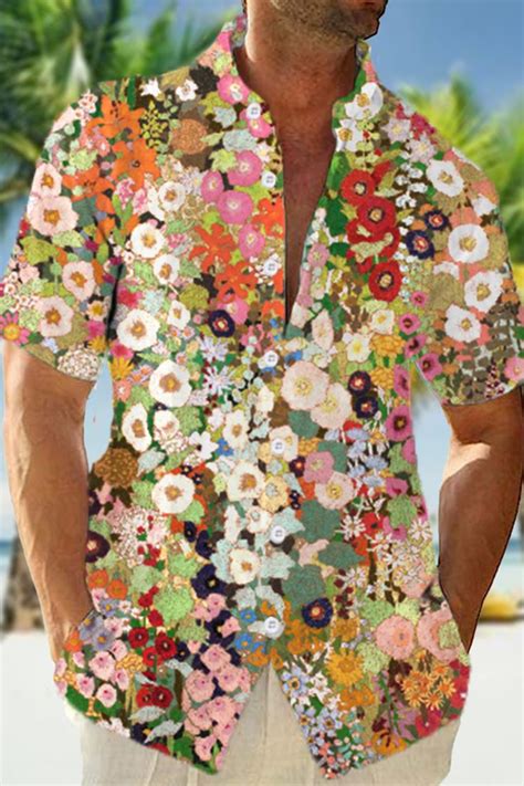 500 Floral Prints New Mens Floral Shirts Hot Sale~ Floral Long