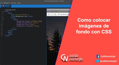 Como Colocar Im Genes De Fondo Con Css Cable Naranja