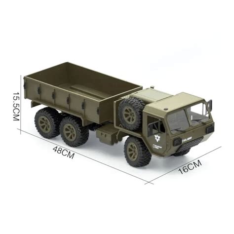 RC MILITÄR LKW JJRC Q75 Offroad Fernbedienung Auto 2 4 GHz 6WD 1 12