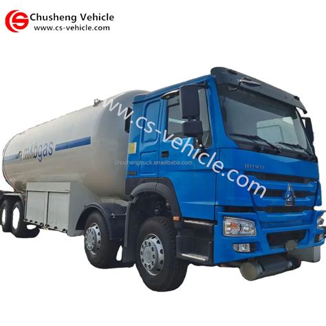 8X4 HOWO LPG Gas Dispenser Bobtail Delivery Truck Filling Machine