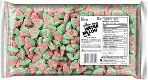 Allan Candy Sour Watermelon Slices Bulk Gummy Candy 25kg Amazonca