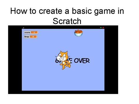 How to create a basic game in Scratch