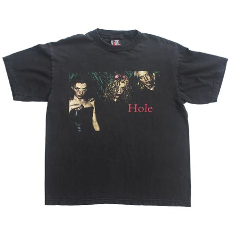 Vintage Hole "Celebrity Skin" T-shirt | Black Shirts World