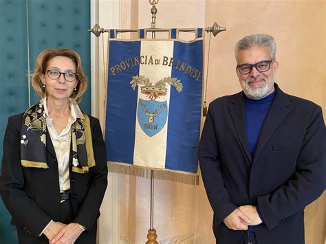 Il Presidente Della Provincia Di Brindisi Toni Matarrelli Incontra Il