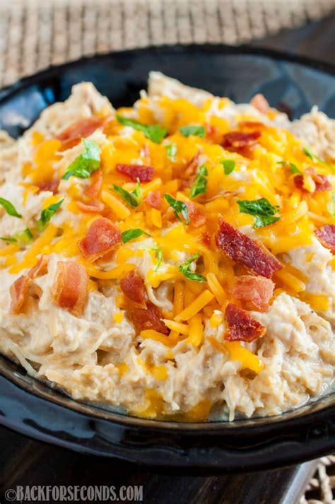 Crock Pot Cheesy Bacon Ranch Chicken Back For Seconds