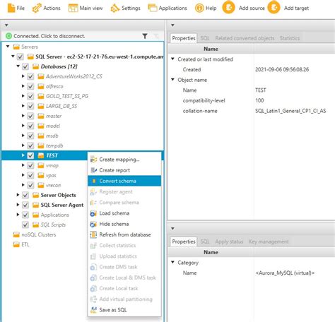 Etapa Usar A Aws Sct Para Converter O Esquema Sql Server Em Aurora Hot Sex Picture