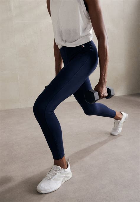 Champion Icons Leggings Navybleu Marine Zalandofr