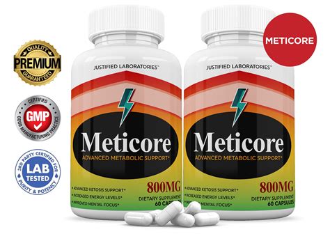 2 Pack Meticore Keto Pills Ketogenic Supplement Includes Gobhb Apple