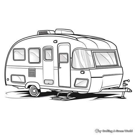 Camper And Rv Coloring Pages Free And Printable