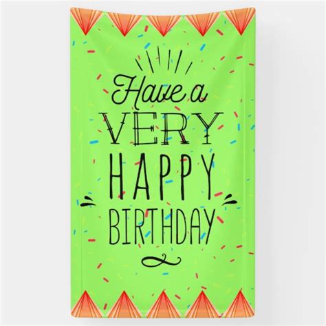 Unique Vertical Happy Birthday Banner | Zazzle.com