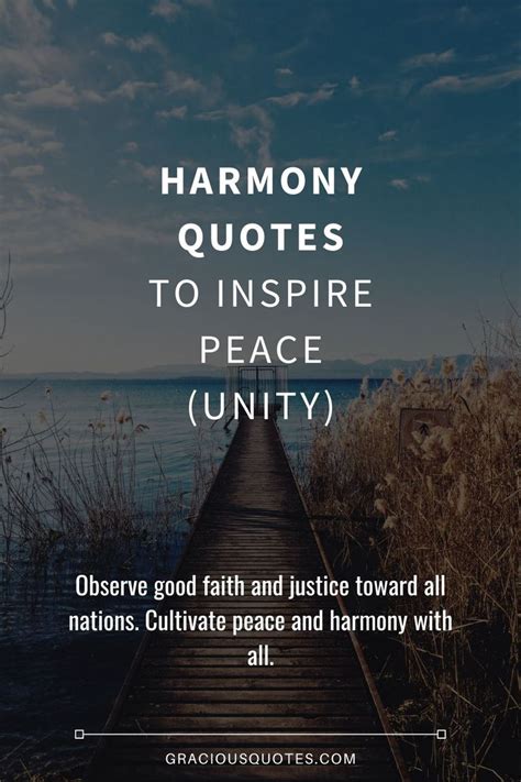 Top 77 Harmony Quotes to Inspire Peace (UNITY)