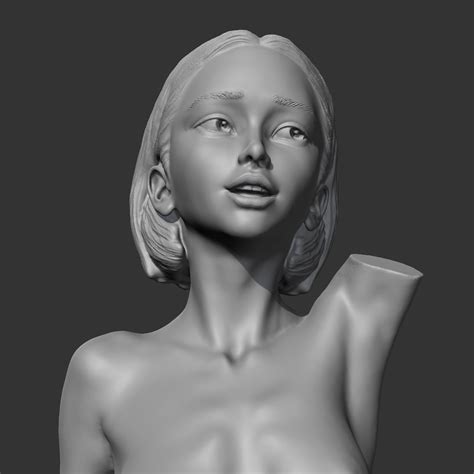 Modelo 3d Hd Girl Bust T 3d Print Model Turbosquid 1918831