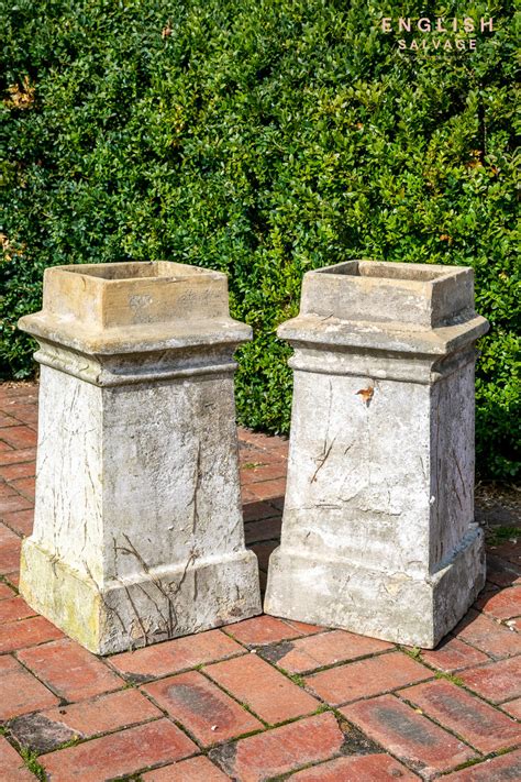 Reclaimed Square Buff Chimney Pots