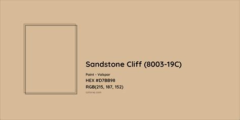 Valspar Sandstone Cliff 8003 19C Paint Color Codes Similar Paints