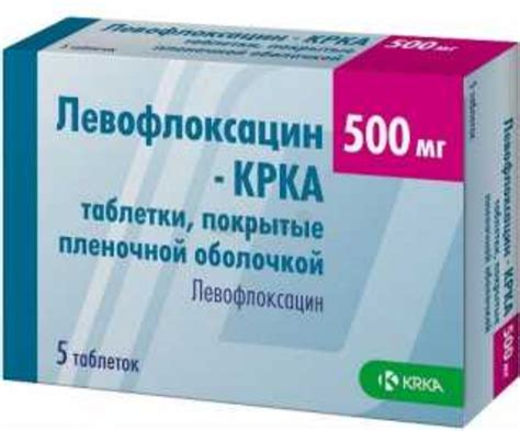Антибиотик KRKA Левофлоксацин | отзывы