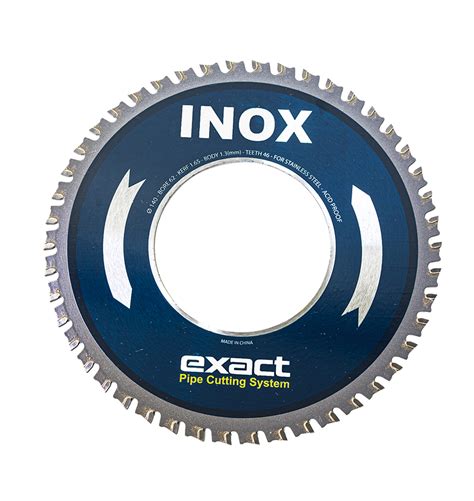 INOX 140 Saw Blade For Stainless Steel Pipe Cutting Exact Tools