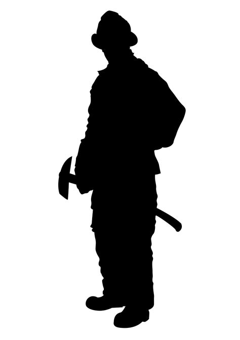 Firefighter Silhouette Png