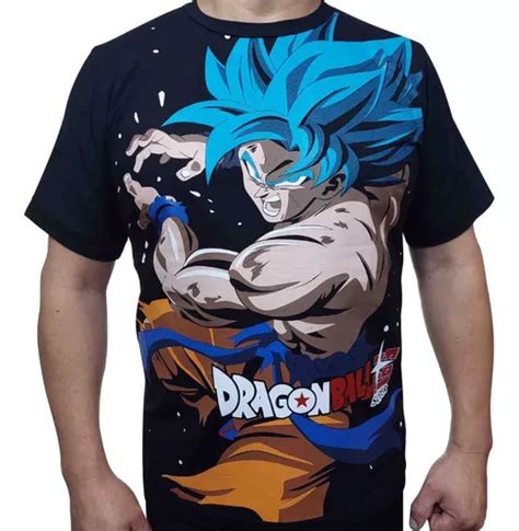 Polo Goku Dragon Ball Blue Hombre Cuotas sin interés