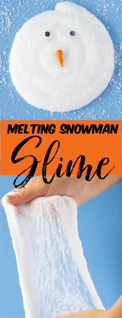 Snow Slime Is The Perfect Addition To Your Wintery Fun Snowman Slime