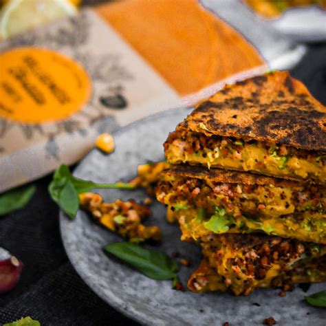 Vegane Quesadillas Mit Tofu Hack Brokkoli Und Mais Beetgold Vollgem Se