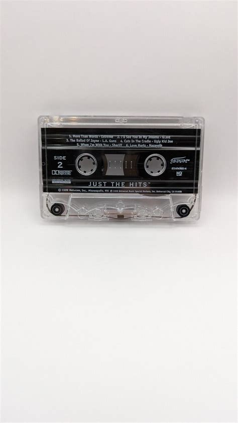 Vintage 1998 Oldstock Just The Hits Bad Boy Ballads Rock Cassette Tape