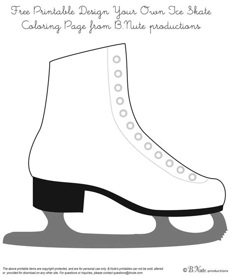 Coloring Pages Of Ice Skates