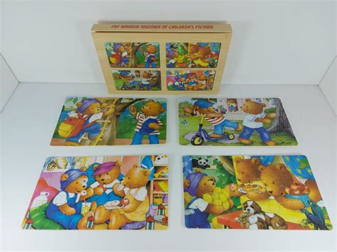 4 Pack-small wooden puzzle ⋆ BrainySparks