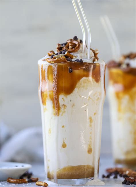 Salted Caramel Milkshakes Salty Caramel Yogurt Shakes