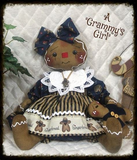 Primitive Raggedy Gingerbread Doll