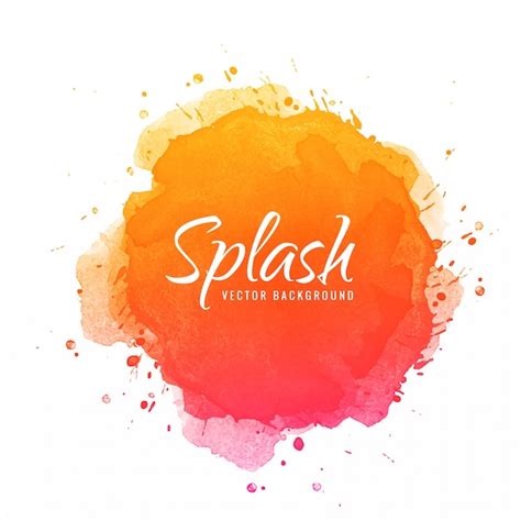 Free Vector Abstract Colorful Watercolor Splash