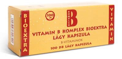 Vitamin B komplex Bioextra lágy kapszula 100x Arany Kígyó Patika