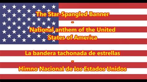 Himno Nacional De Los Estados Unidos National Anthem Of Usa Enes Letra Letra Del Himno