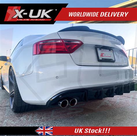 Audi A5 Rear Diffuser To Fit Sline S5 Coupe Convertible 2007 2012