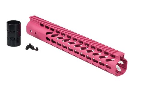 Sale 12″ Cerakote Pink Ar 15 Keymod Handguard Rail Usa