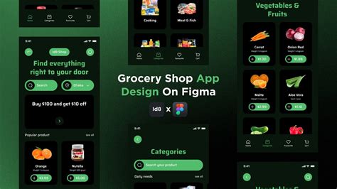 Grocery App Design In Figma Ux Ui Wireframe Visual Design