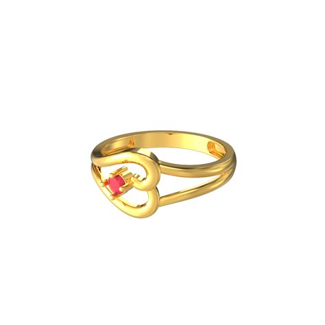 Spe Gold Unique Heart Design Rings For Womens For Mens