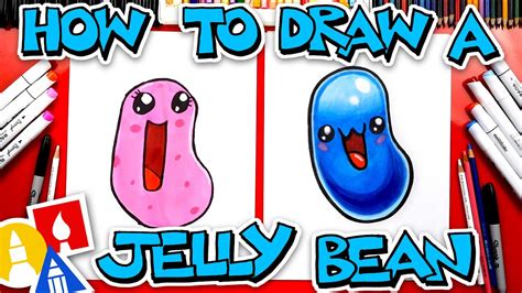 How To Draw A Funny Jelly Bean - YouTube