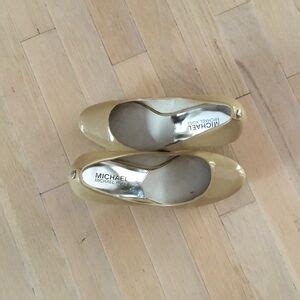 Michael Kors Shoes Michael Kors Lonna Nude Patent Leather 4 Heel Platform Pumps Womens Size