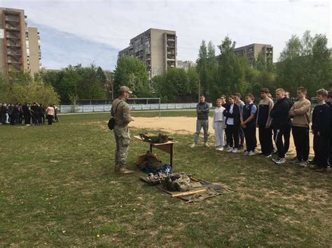 A school in Vladimir, Russia, held a "draft day," where schoolchildren ...