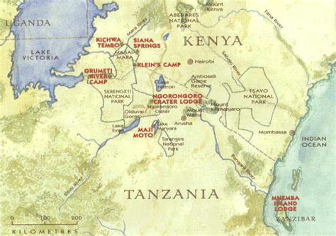 Tanzania Kenya Map