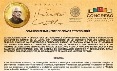 Congreso del Estado de Veracruz México Convocatoria para la recepción