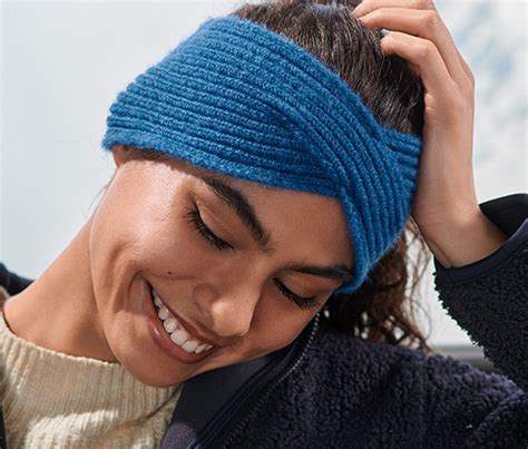 Strick Stirnband Blau Online Bestellen Bei Tchibo