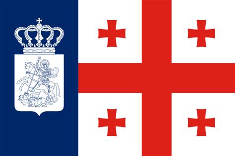 flag of georgia (the country) in the style of georgia (the us state ...