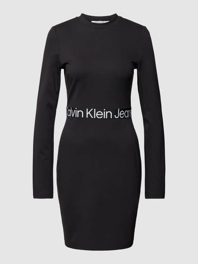 Calvin Klein Jeans Knielanges Kleid Mit Elastischem Taillenband Modell