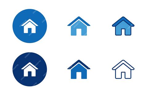 Premium Vector House Icons Collection In Different Style Flat Vector