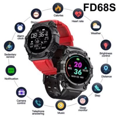 Smartwatch Fd Reloj Inteligente Negro Pantalla Redonda Tactil Bigtime