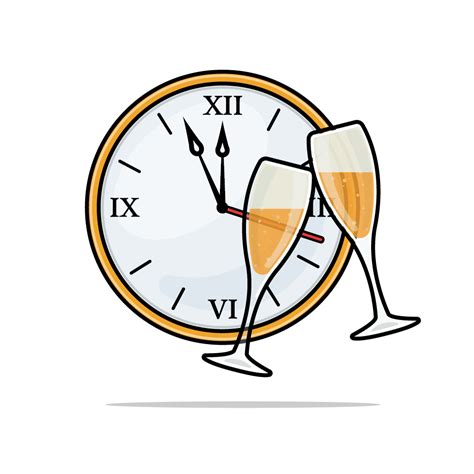 New Years Eve Champagne Royalty Free Stock SVG Vector And Clip Art