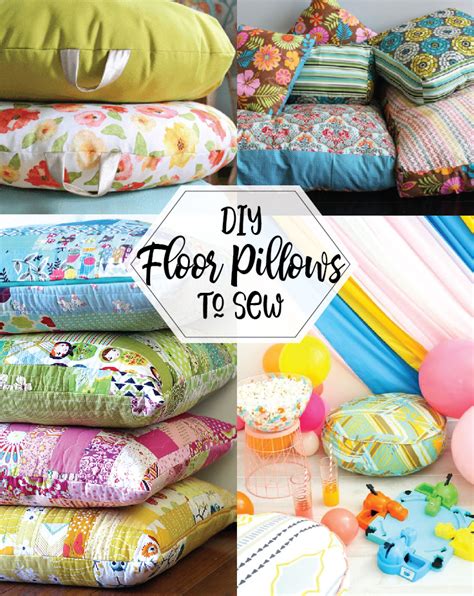 DIY Floor Pillows to Sew